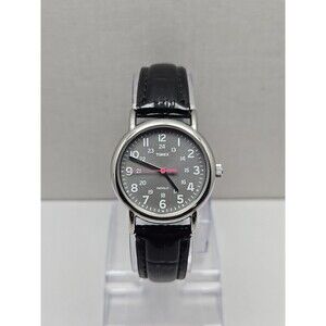 Womens Timex Weekender Indiglo Silver Tone 31mm Quartz Watch New Battery WR 30M